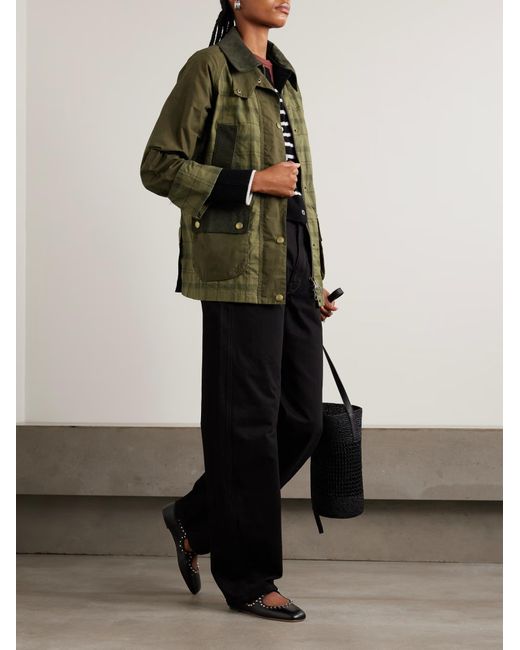 Barbour Green Beadnell Plaid Jacket