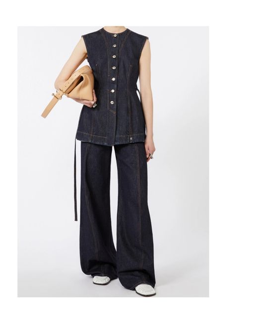 Sportmax Blue Seam Spdora Jeans