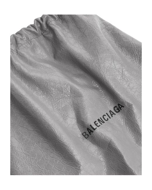 Balenciaga Gray Shopper Drawstring Dust Bag Pouch Logo for men