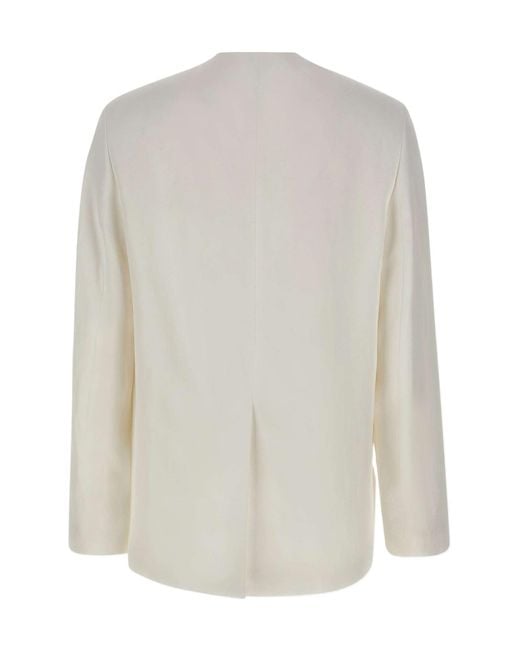 Loulou de Saison White Bono Asymmetric Jacket
