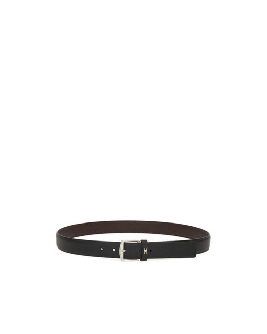 Ferragamo White Double-Sided Belt for men