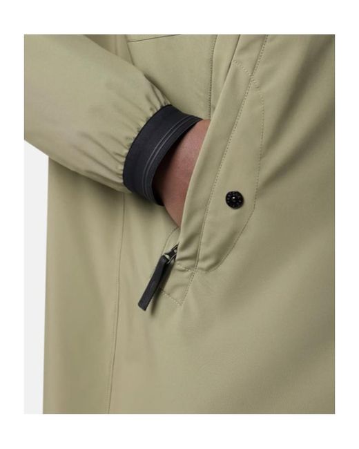 Stone Island Green Zipped Hooded Parka for men