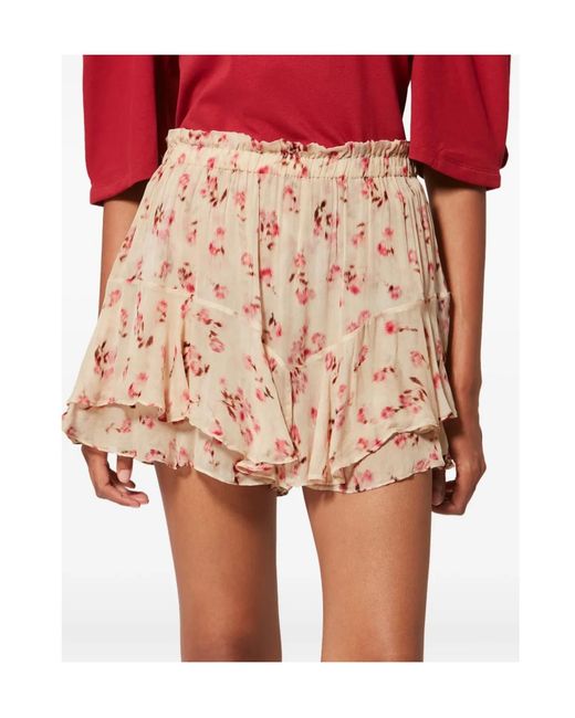 Isabel Marant Natural Isabel Marant Étoile Sornel Ruffled Shorts