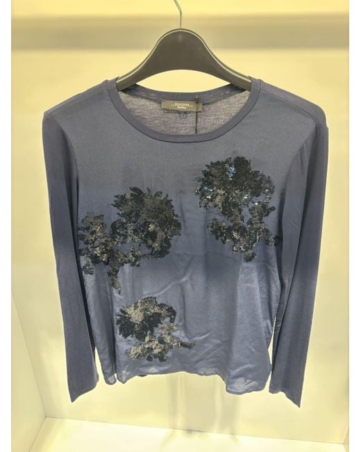 Weekend by Maxmara Blue Long-Sleeved T-Shirt