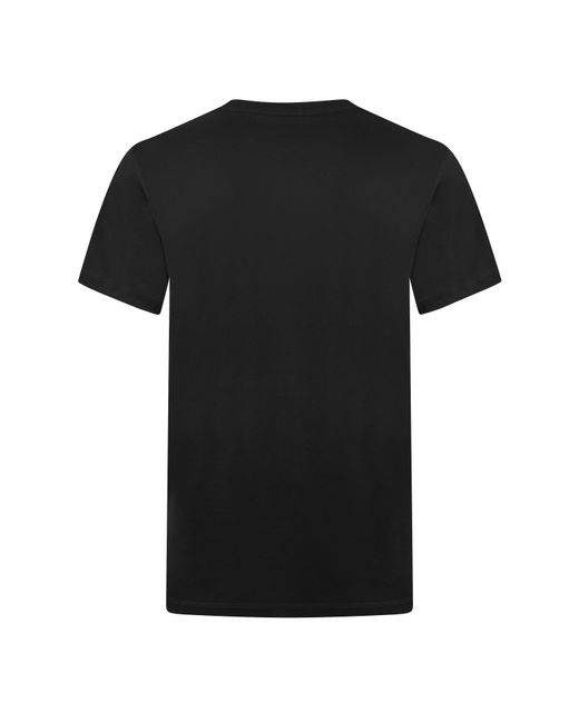 Moncler Black Printed Logo T-Shirt for men