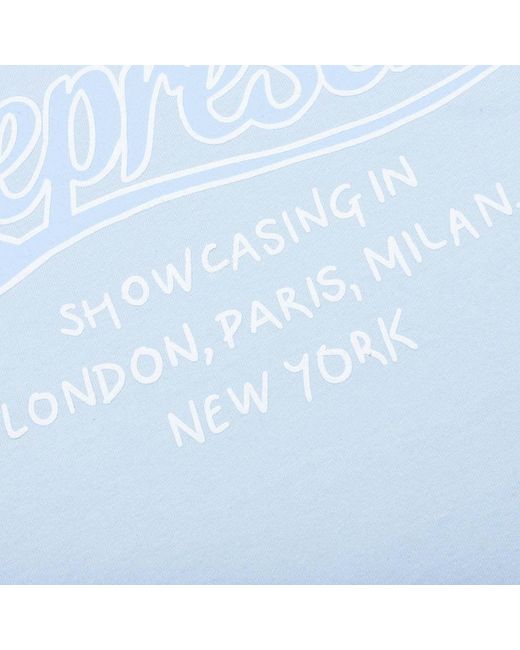 Represent Blue Showcasing Logo T-Shirt for men