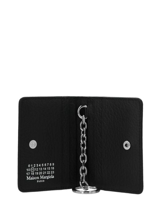 Maison Margiela Black Four-Stitches Bifold Cardholder