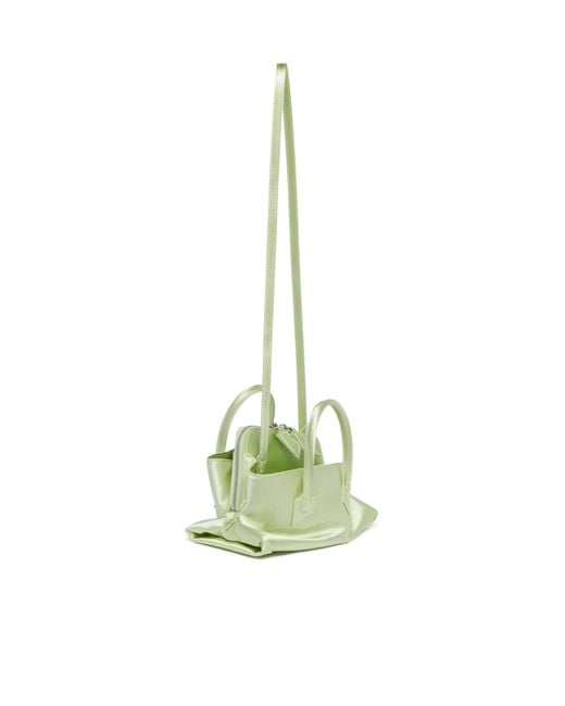 The Attico Metallic The La Passeggiata Mini Top Handle Bag