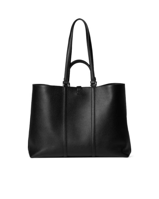 Gucci Black Large Web-Trim Top Handle Bag for men