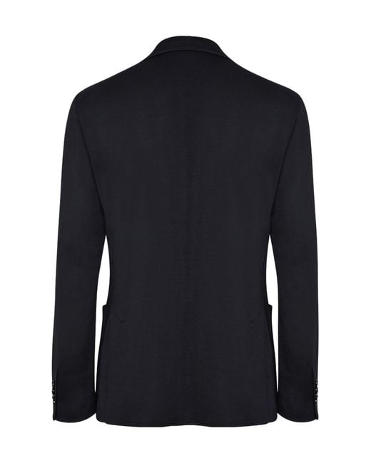 Lardini Blue Pocket Wool Jacket for men