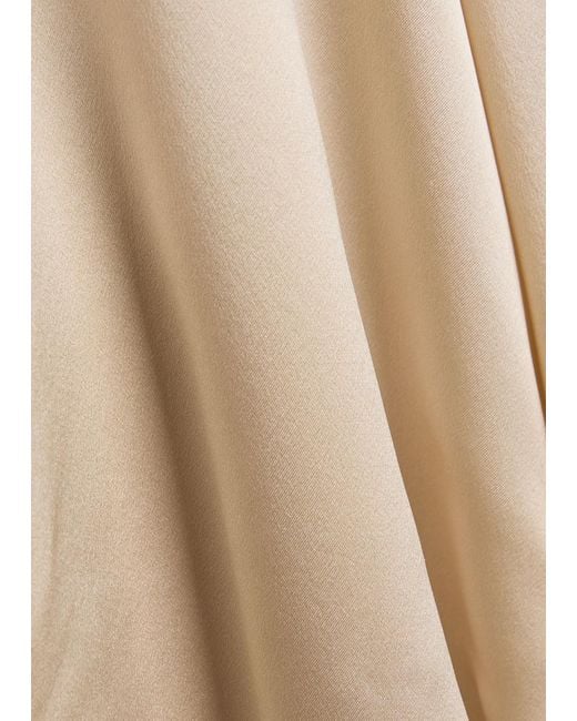 Reformation Natural Camilla Waist-Tie Silk Shirt