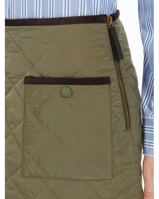 Weekend by Maxmara Green Max Mara Weekend Erba Quilted Mini Skirt