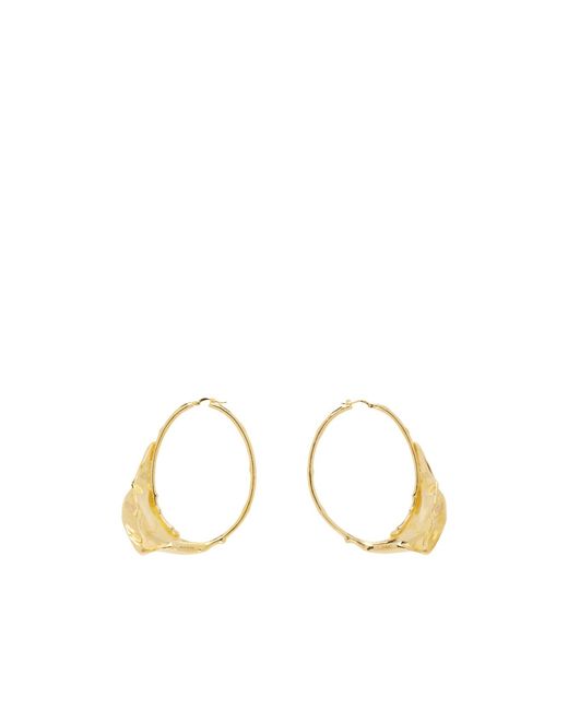 Chloé Metallic Flower Soul Earrings