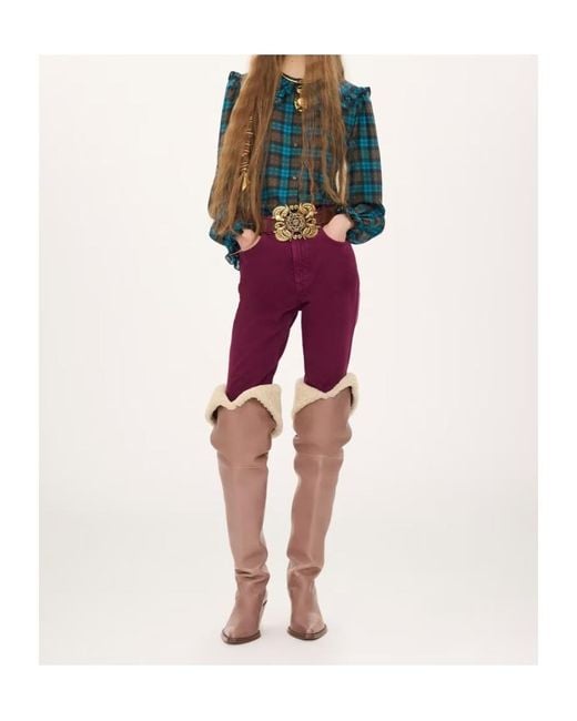 Chloé Red Chloé Dp21 Straight-Leg Jeans