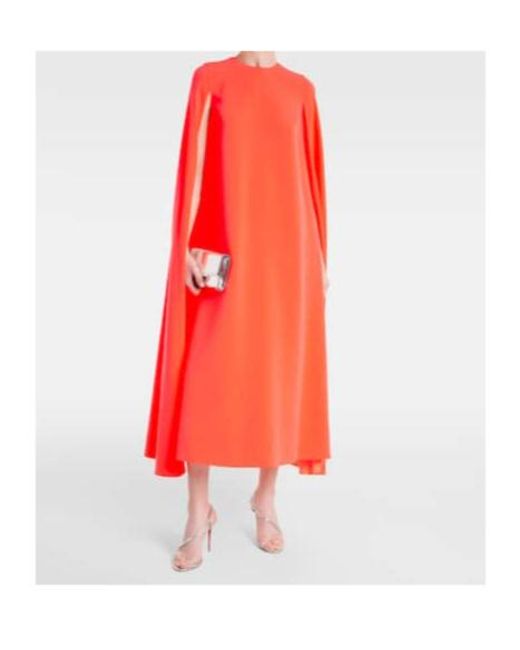 Roksanda Red Twiggy Caped Midi Dress