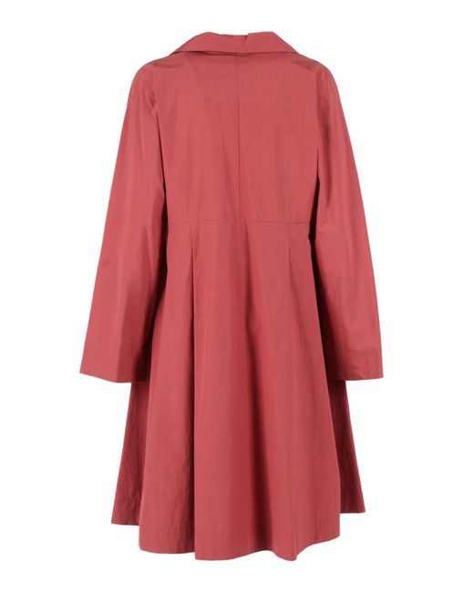 Weekend by Maxmara Red Long-Sleeved Midi Dress