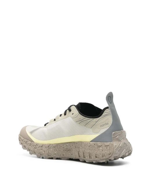 Norda White Lace-Up Sneakers for men