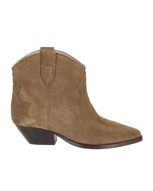 Isabel Marant Brown Dewina Pointed Toe Ankle Boots