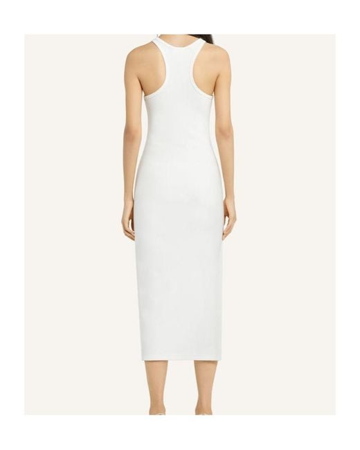 Courreges White Courrèges Racerback Jersey Midi Dress