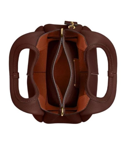 COACH Brown Lana Leather Tote Bag