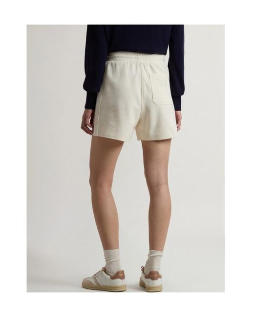 Woolrich Natural Interlock Drawstring-Elasticated Shorts
