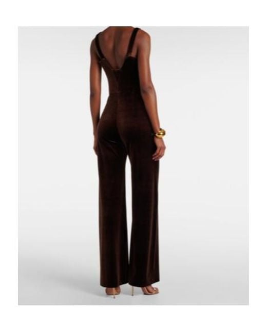 Galvan Multicolor Vesper Velvet Jumpsuit