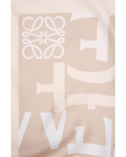Loewe White Square Scarf