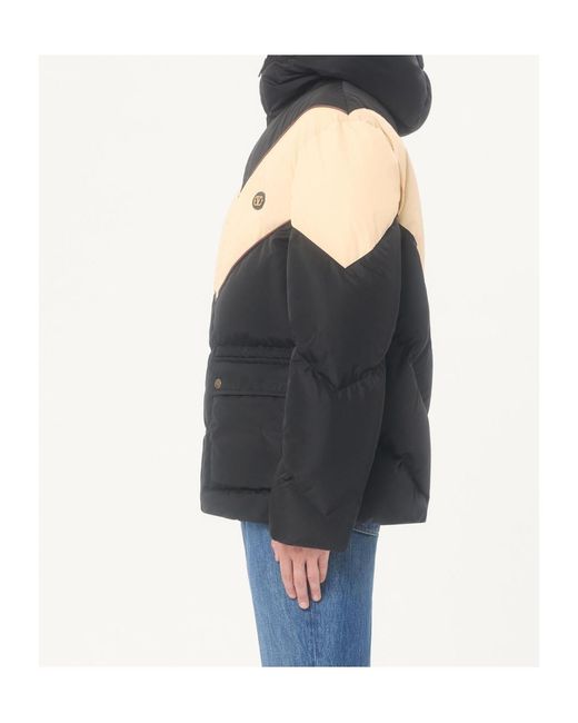 Valentino Black Chevron Zip-Up Hooded Jacket for men