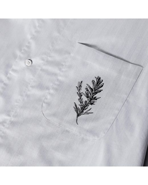 Jacquemus Gray Patterned Short Sleeve Shirt for men