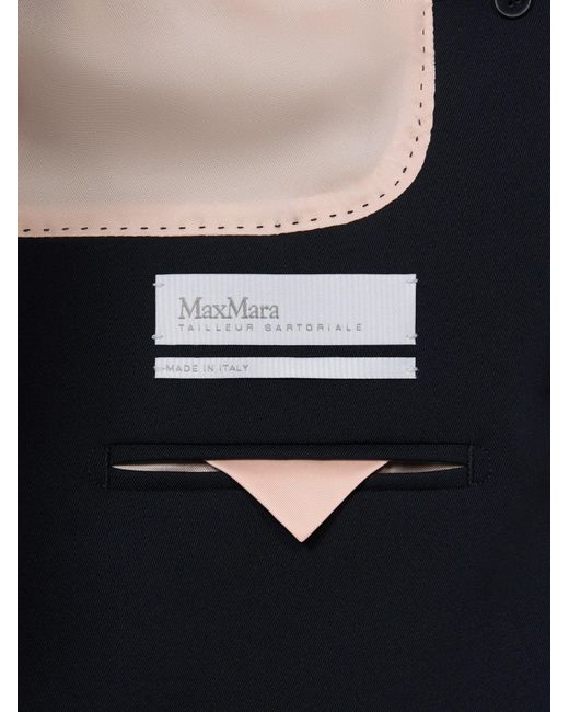 Max Mara Blue Long-Sleeved Suit Jacket