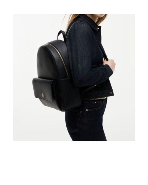 Tommy Hilfiger Black Icon Dome Backpack