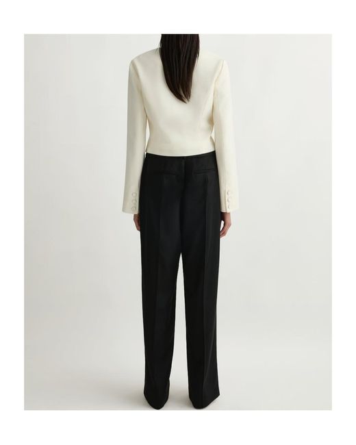 Posse Black Casual Pants With Belt Loops