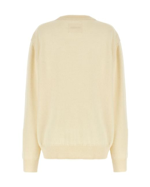 Jil Sander Natural Crewneck Dropped Shoulder Jumper for men