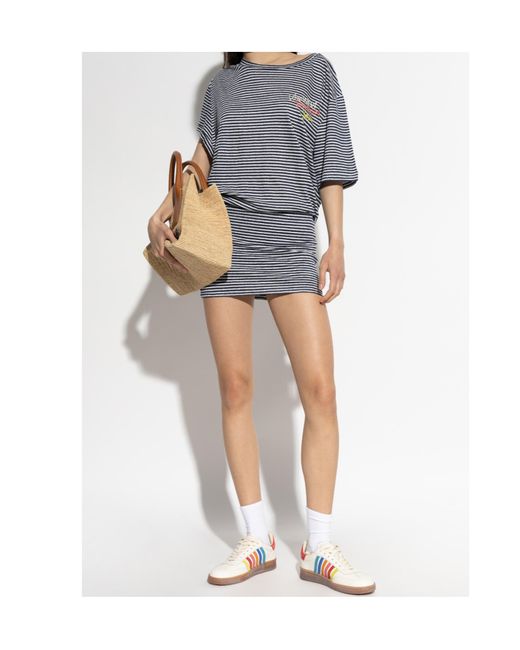 DSquared² Blue Summer Lovers Breezy Dress