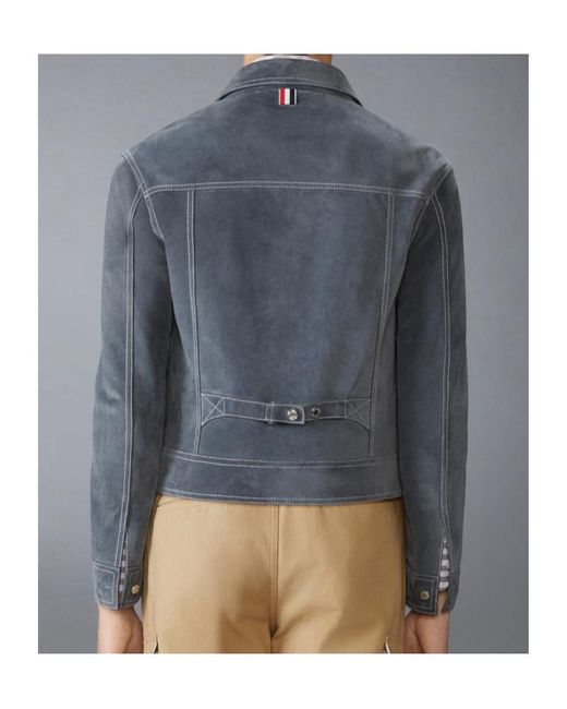 Thom Browne Blue Backstrap Jacket for men
