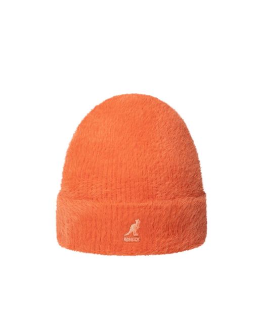 Kangol Orange Adults Faux Fur Beanies