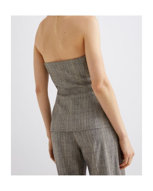 Marella Gray Button-Up Top