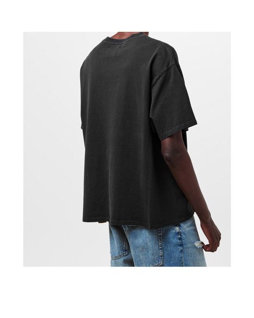 GALLERY DEPT. Black Micro Logo T-Shirt for men