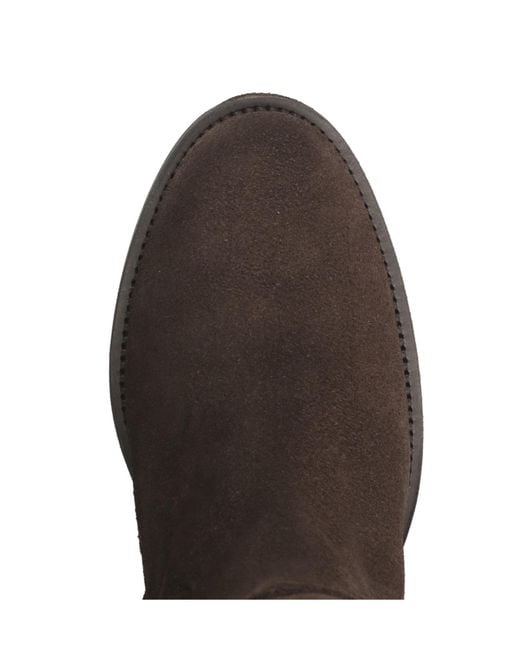 Via Roma 15 Brown Round-Toe Tall Boots