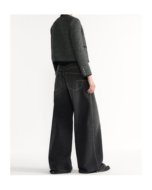 Dior Gray Macrocannage Cropped Jacket