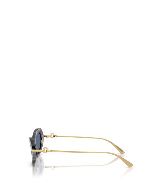 Dolce & Gabbana Blue Eyewear Butterfly Frame Sunglasses