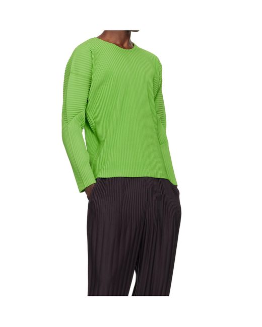 Homme Plissé Issey Miyake Green Rb_Color Palette T-Shirt for men