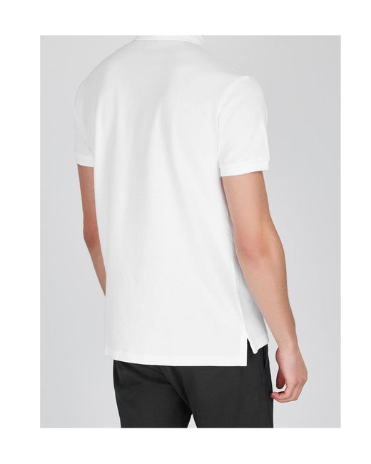 Polo Ralph Lauren White Logo Short Sleeve Polo Shirt for men