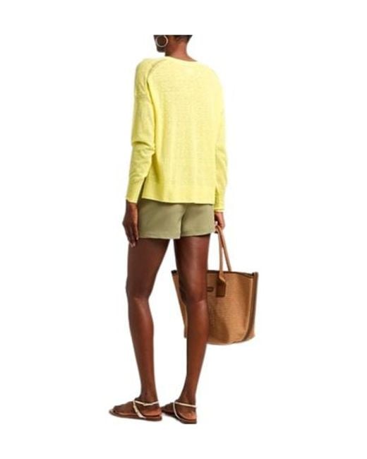 Isabel Marant Yellow Solid-Color Knitted Top