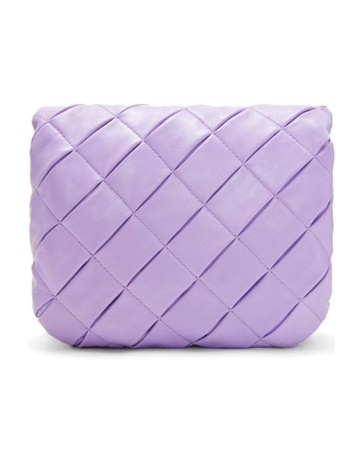 Loewe Purple Puffer Goya Woven Shoulder Bag