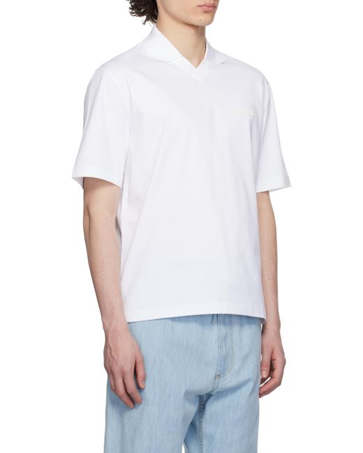 Mackage White Short Sleeve Polo Shirt for men