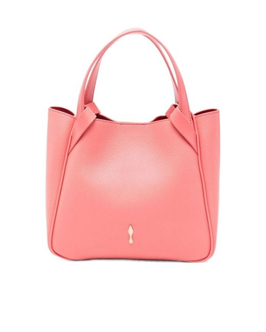 Christian Louboutin Pink Bettina Grained Leather Tote Bag