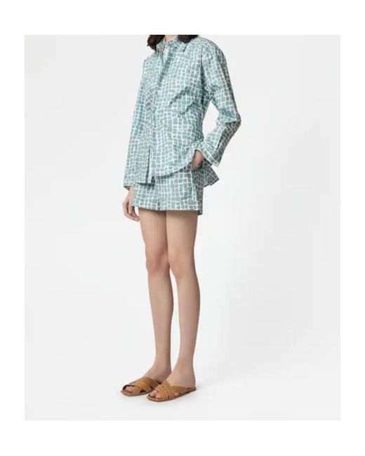 Tod's Blue Elasticated-Waistband Pocket Shorts