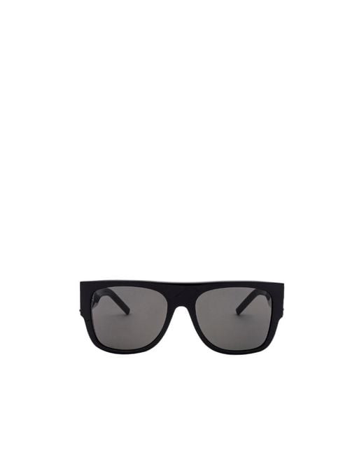 Saint Laurent Gray Logo Sunglasses for men