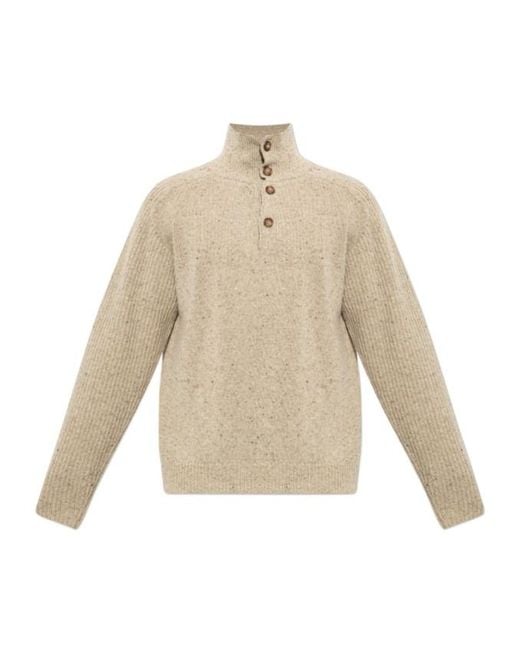 Isabel Marant Natural Long-Sleeved Sweater for men